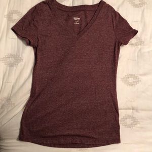 Mossimo burgandy v-neck shirt